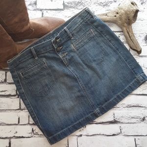 Old Navy 3 Button Front Medium Wash Denim …